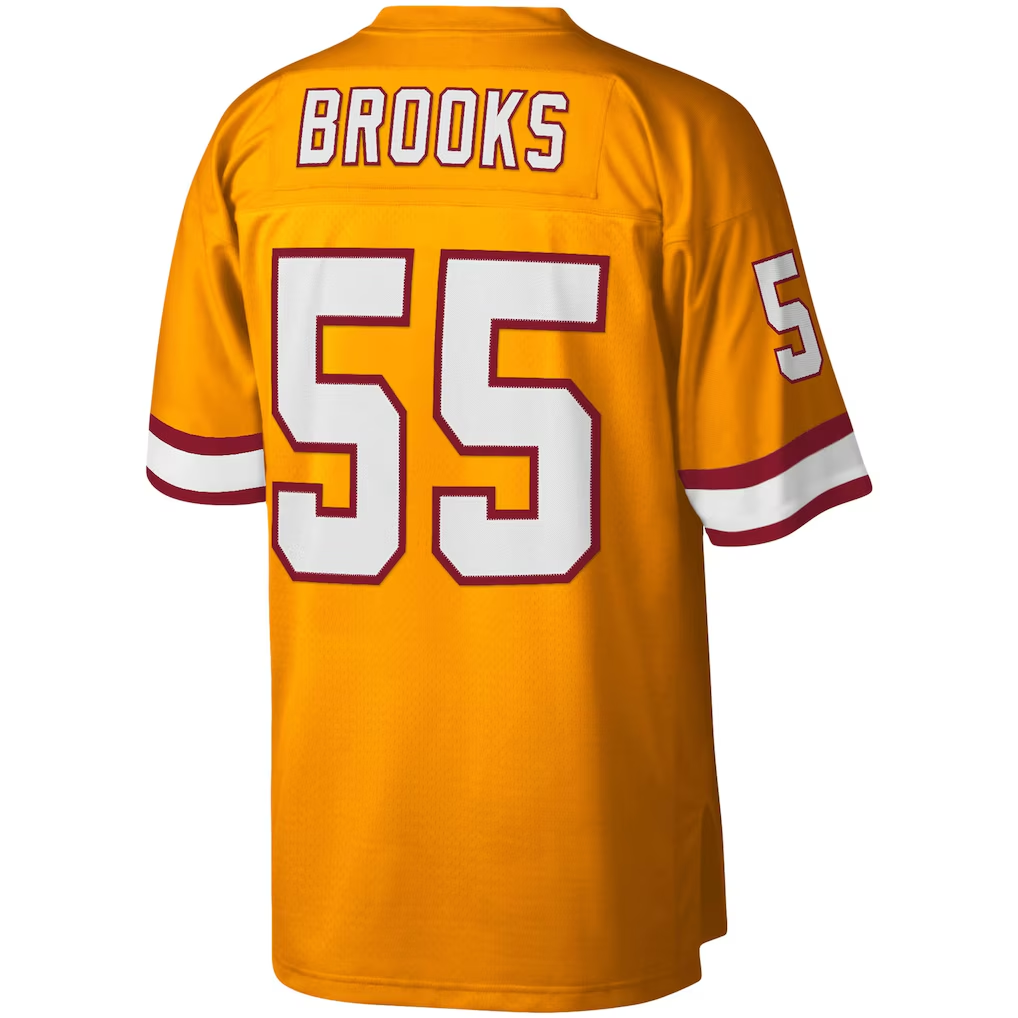 My Store TB.Buccaneers #55 Derrick Brooks Mitchell & Ness Orange Big & Tall 1995 Legacy Retired Player Stitched Jerseys