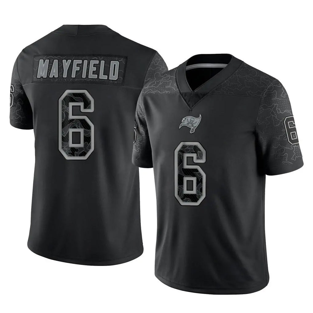My Store TB.Buccaneers #6 Baker Mayfield Player Black RFLCTV Limited Football Jerseys