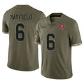 My Store TB.Buccaneers #6 Baker Mayfield Player Olive Salute To Service Football Jerseys