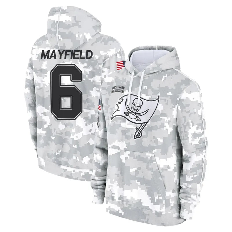 My Store TB.Buccaneers #6 Baker Mayfield Player Salute to Service Hoodies & T-Shirts Football Jerseys