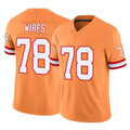 My Store TB.Buccaneers #78 Tristan Wirfs Player Orange Limited Vapor F.U.S.E. Home Game Stitched Jerseys