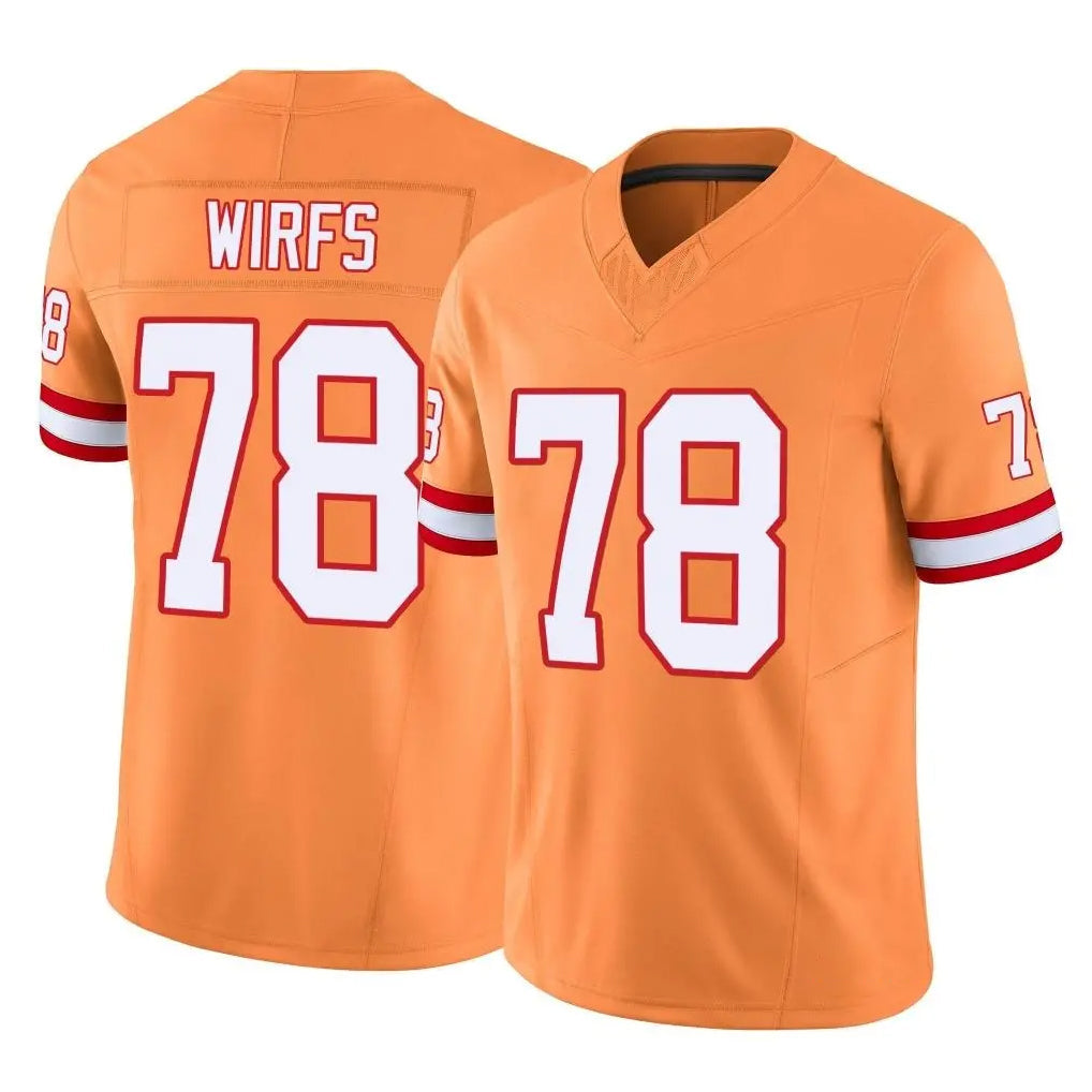 My Store TB.Buccaneers #78 Tristan Wirfs Player Orange Limited Vapor F.U.S.E. Home Game Stitched Jerseys