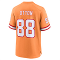 My Store TB.Buccaneers #88 Cade Otton Orange Throwback Game Jersey American Stitched Football Jerseys-1