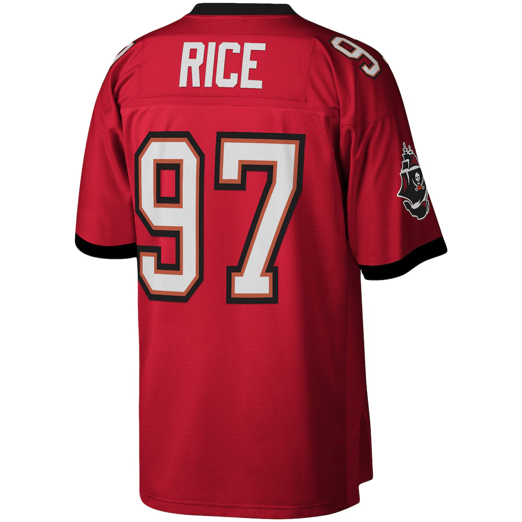 My Store TB.Buccaneers #97 Simeon Rice Mitchell & Ness Red Legacy Replica Puhic Stitched Jerseys