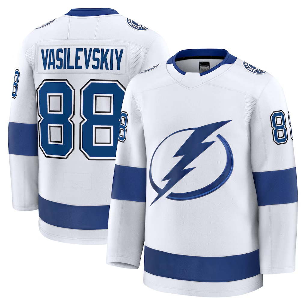 My Store TB.Lightning #88 Andrei Vasilevskiy White Away Premium Jerseys