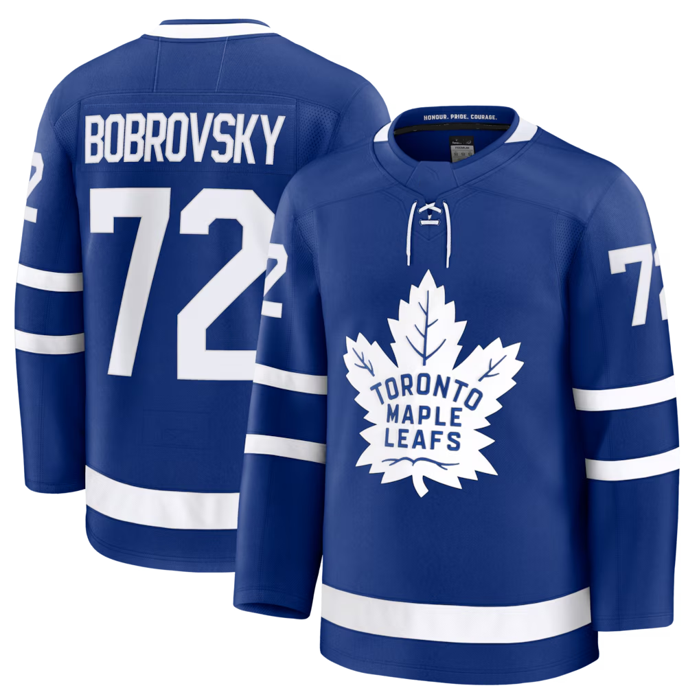 My Store TM.Leafs #72 Sergei Bobrovsky Blue Home Premium Jerseys