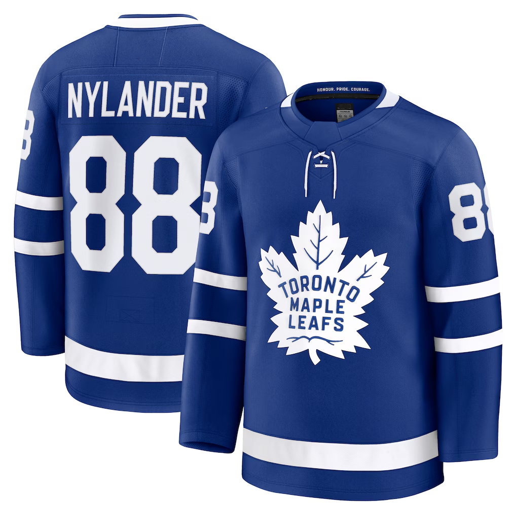 My Store TM.Leafs #88 William Nylander Blue Home Premium Jerseys