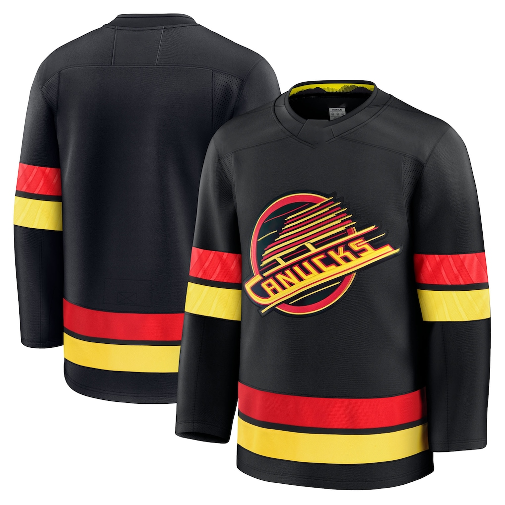 My Store V.Canucks Black Alternate Premium Jerseys