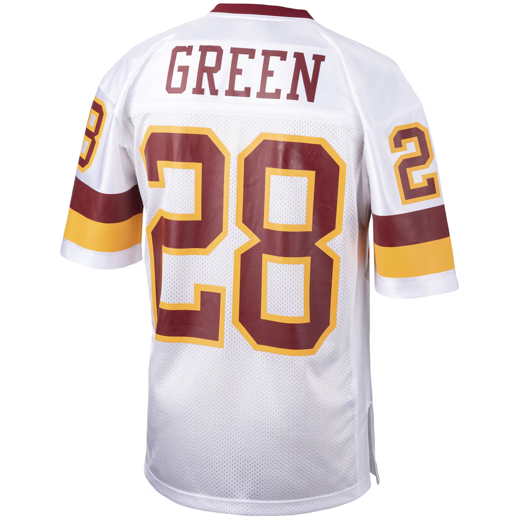 My Store W.Commanders 1991 #28 Darrell Green Mitchell & Ness White Authentic Throwback Retired Player Puhic Stitched Jerseys