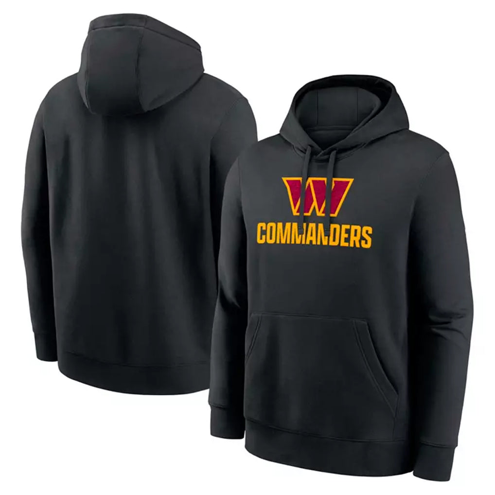 My Store W.Commanders Black Pullover Hoodies Home Game Blank Player Stitched Jerseys