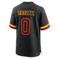 My Store W.Commanders #0 Mike Sainristil Black Hail Raiser Alternate Game Stitched Jerseys