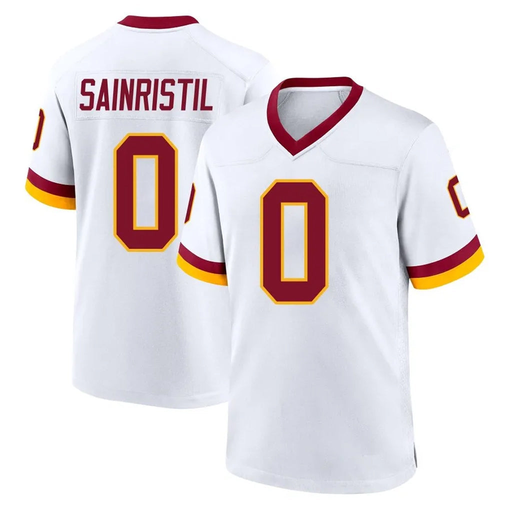 My Store W.Commanders #0 Mike Sainristil Player White Home Game Stitched Jerseys