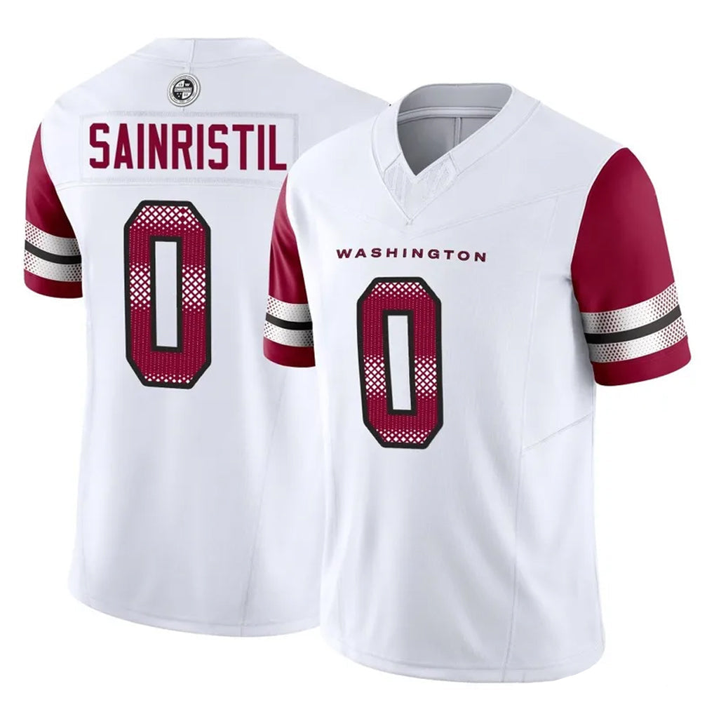 My Store W.Commanders #0 Mike Sainristil Player White Vapor F.U.S.E. Limited Home Game Stitched Jerseys