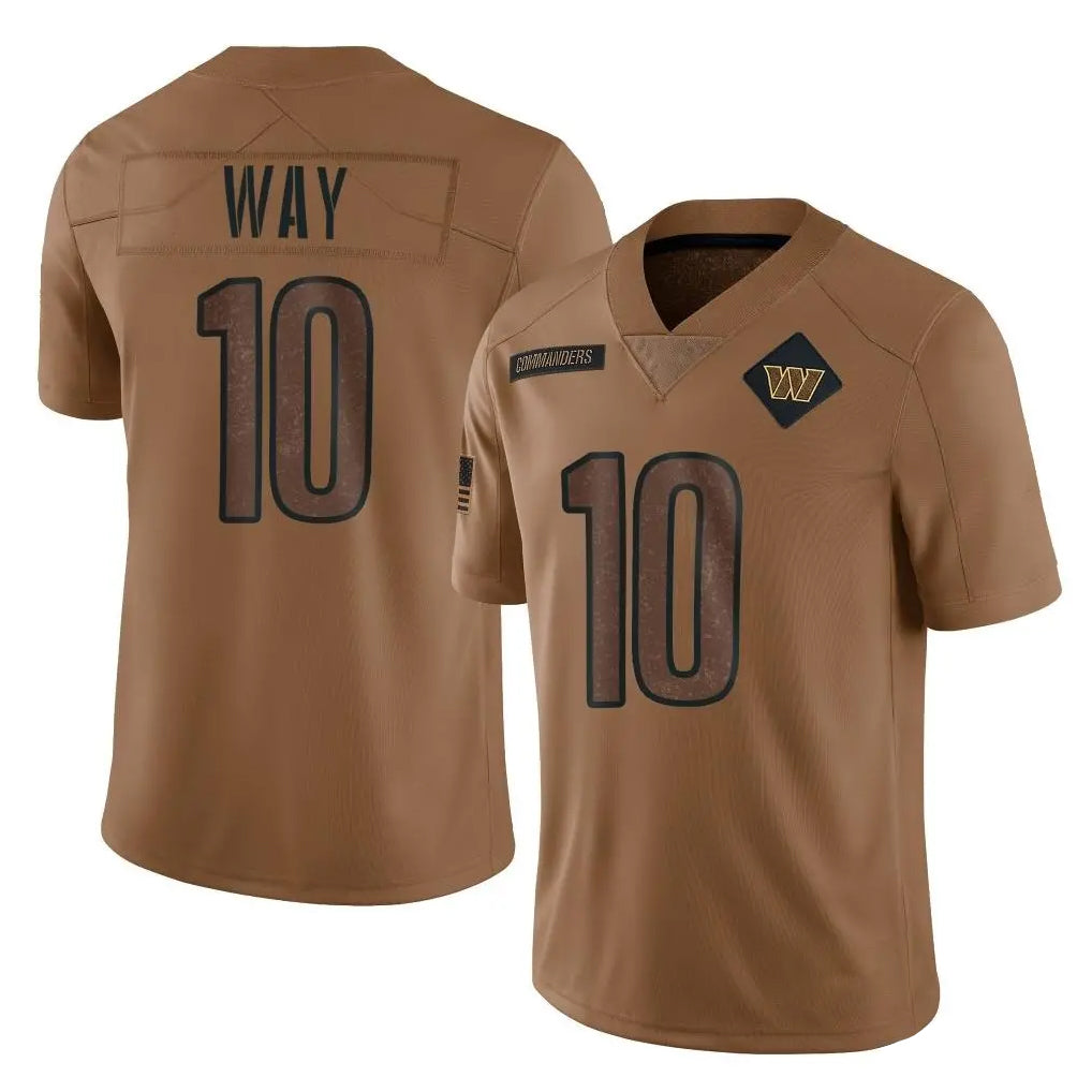 My Store W.Commanders #10 Tress Way Player Brown Limited Salute To Service Home Game Stitched Jerseys