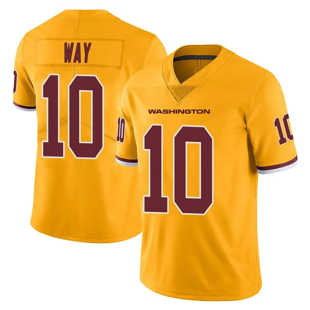 My Store W.Commanders #10 Tress Way Player Gold Limited Color Rush Home Game Stitched Jerseys