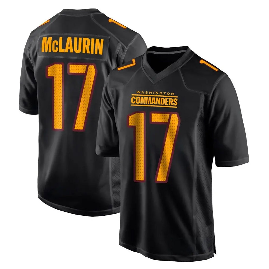 My Store W.Commanders #17 Terry Mclaurin Player Black Carbon Fashion Home Game Stitched Jerseys
