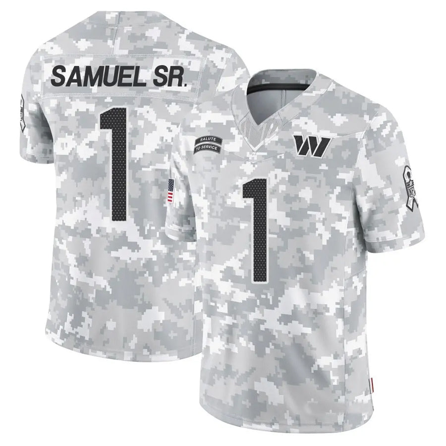 My Store W.Commanders #1 Deebo Samuel Sr Player Arctic Camo Salute to Service Limited Football Jerseys