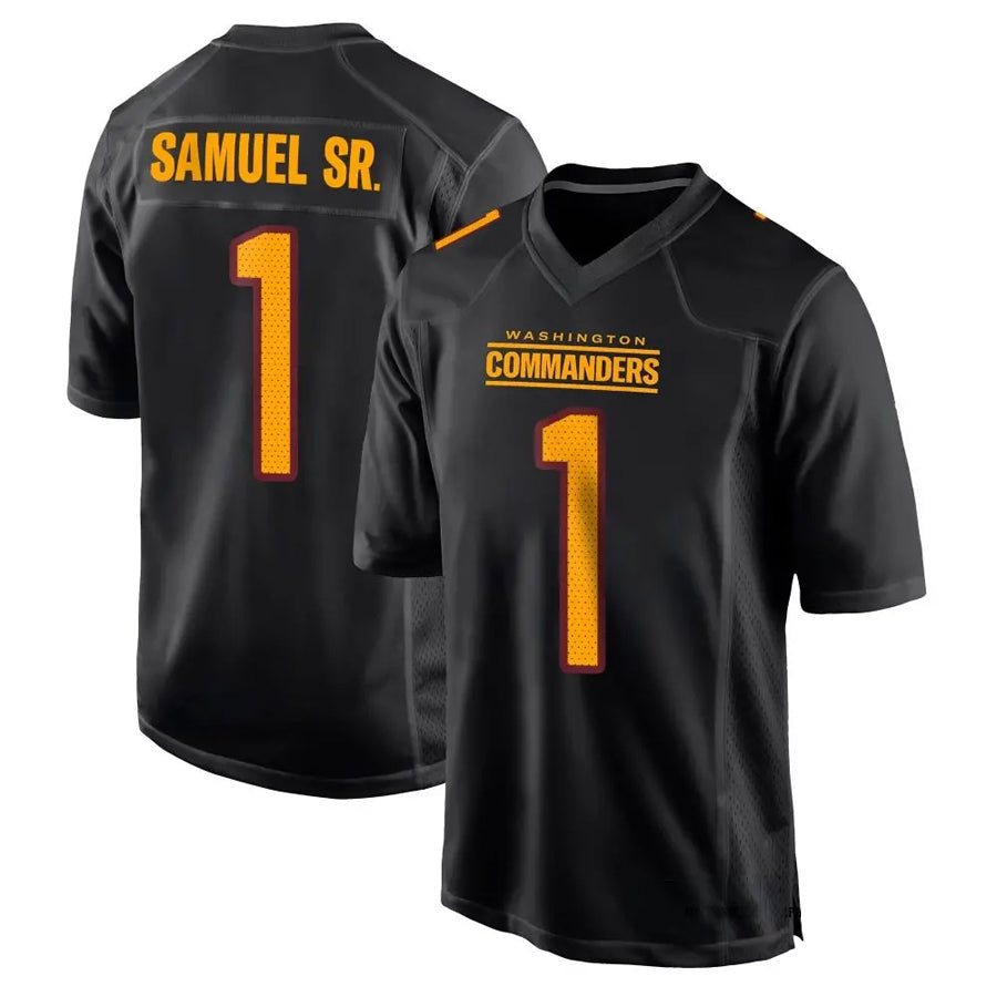 My Store W.Commanders #1 Deebo Samuel Sr Player Black Fashion Game Football Jerseys