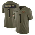 My Store W.Commanders #1 Deebo Samuel Sr Player Olive Salute To Service Limited Stitched Jerseys