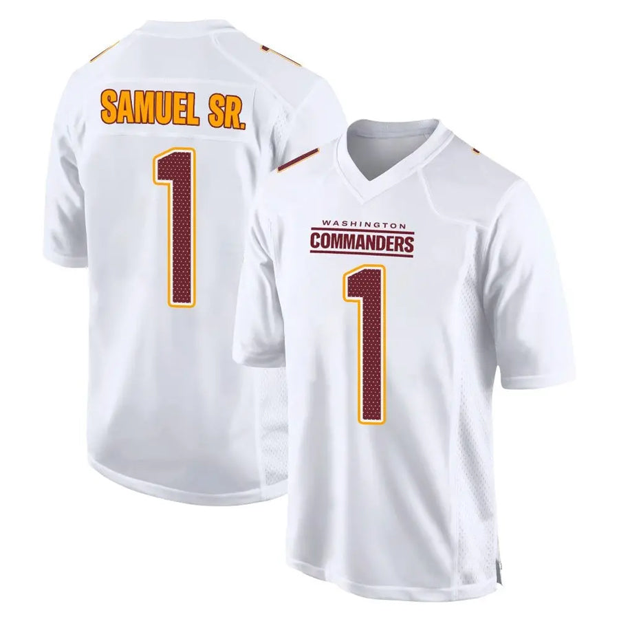 My Store W.Commanders #1 Deebo Samuel Sr Player Tundra White Fashion Game Stitched Jerseys