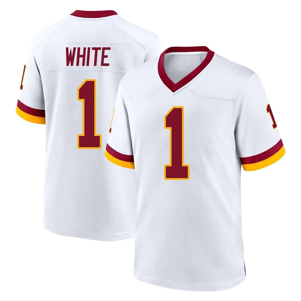 My Store W.Commanders #1 Rachaad White Player White Home Game Stitched Jerseys