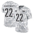 My Store W.Commanders #22 Jacory Croskey-Merritt Player Arctic Camo Salute to Service Limited Stitched Jerseys
