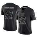My Store W.Commanders #22 Jacory Croskey-Merritt Player Black Limited Reflective Home Game Stitched Jerseys