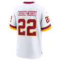 My Store W.Commanders #22 Jacory Croskey-Merritt Player White Home Game Stitched Jerseys