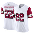 My Store W.Commanders #22 Jacory Croskey-Merritt Player White Vapor F.U.S.E. Limited Stitched Jerseys