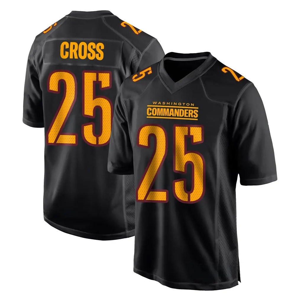 My Store W.Commanders #25 Nick Cross Player Black Carbon Fashion Home Game Stitched Jerseys