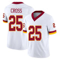 My Store W.Commanders #25 Nick Cross Player White Limited Vapor F.U.S.E. Home Game Stitched Jerseys