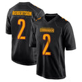 My Store W.Commanders #2 Amik Robertson Player Black Carbon Fashion Home Game Stitched Jerseys