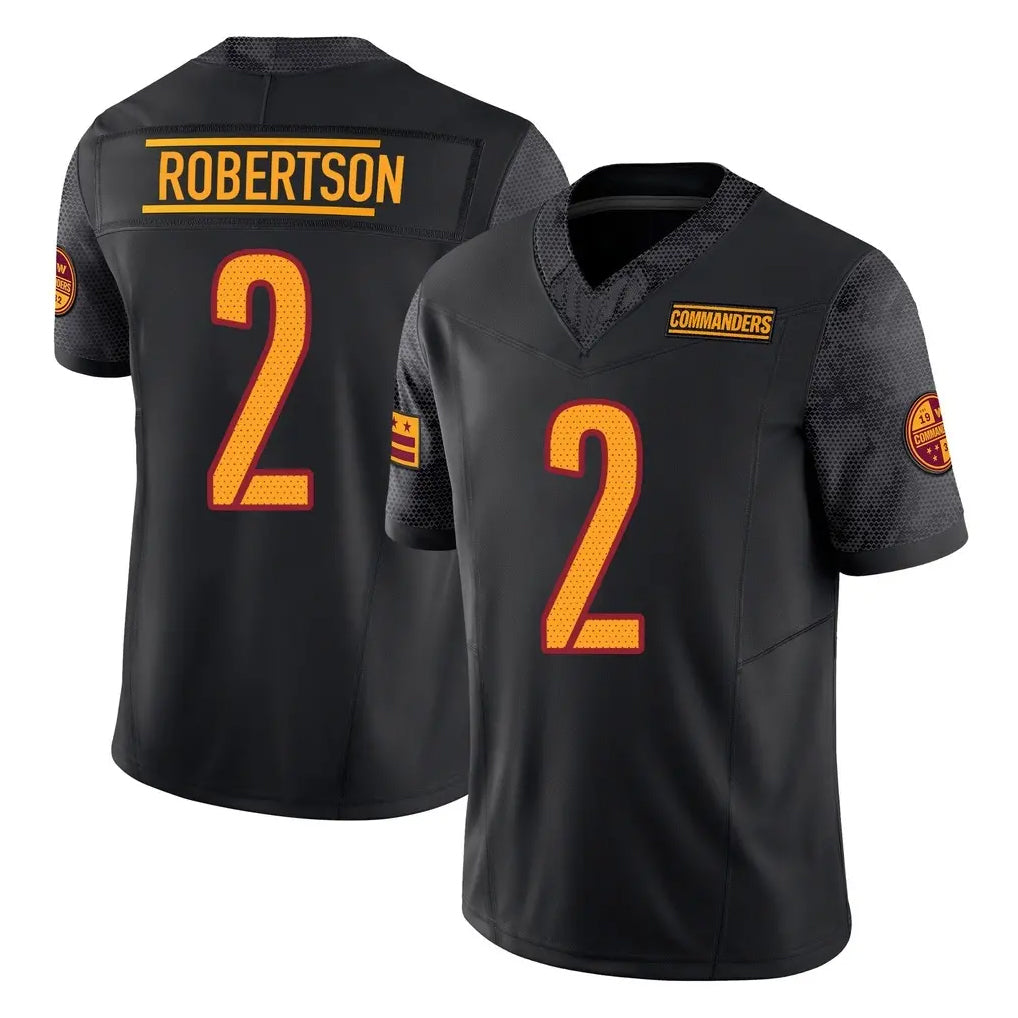 My Store W.Commanders #2 Amik Robertson Player Black Limited Vapor F.U.S.E. Home Game Stitched Jerseys