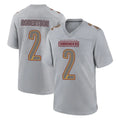 My Store W.Commanders #2 Amik Robertson Player Gray Atmosphere Fashion Home Game Stitched Jerseys