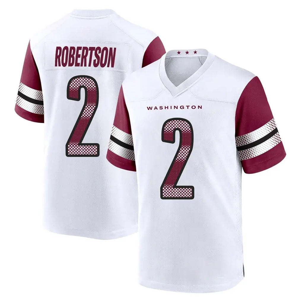 My Store W.Commanders #2 Amik Robertson Player White Game Home Stitched Jerseys