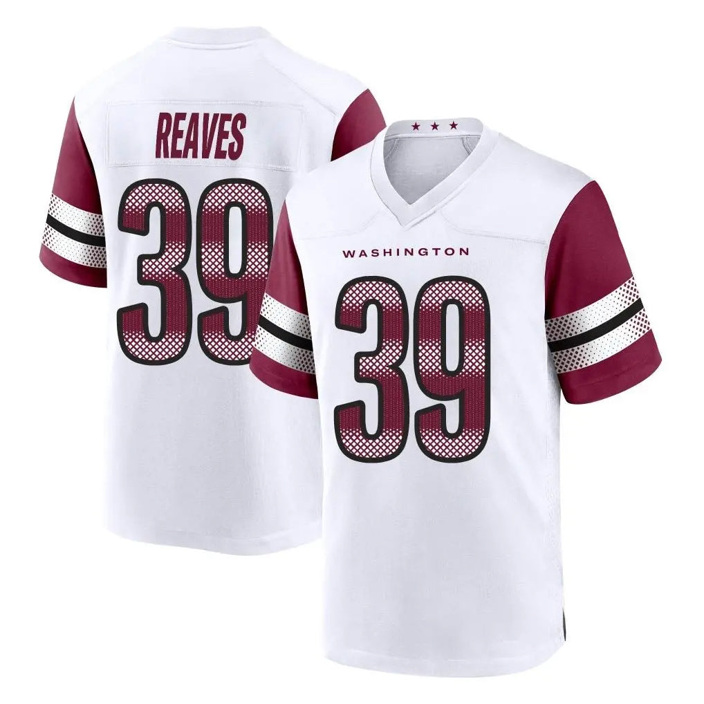 My Store W.Commanders #39 Jeremy Reaves Player White Game Home Stitched Jerseys