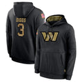 My Store W.Commanders #3 Stefon Diggs Player Black Salute to Service Performance Pullover Hoodies Home Game Stitched Jerseys