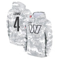My Store W.Commanders #4 Frankie Luvu Player Arctic Camo Salute to Service Hoodies Stitched Jerseys