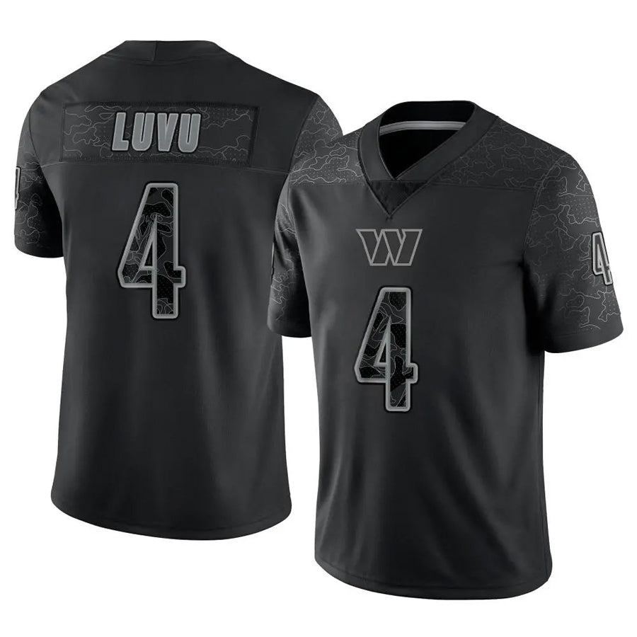 My Store W.Commanders #4 Frankie Luvu Player Black RFLCTV Limited Stitched Jerseys