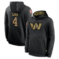 My Store W.Commanders #4 Frankie Luvu Player Black Salute to Service Hoodies Stitched Jerseys
