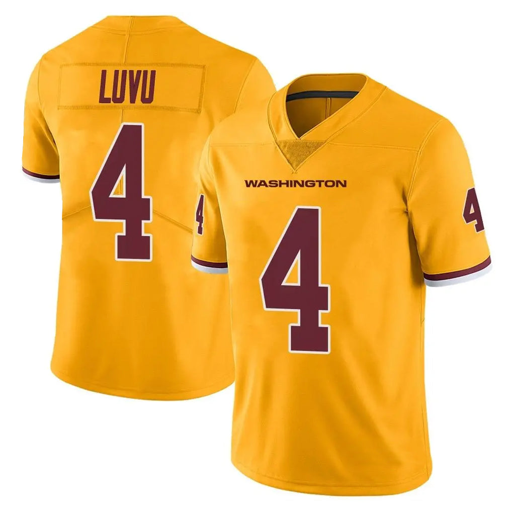 My Store W.Commanders #4 Frankie Luvu Player Gold Vapor Limited Stitched Jerseys