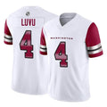 My Store W.Commanders #4 Frankie Luvu Player White Vapor F.U.S.E. Limited Home Game Stitched Jerseys