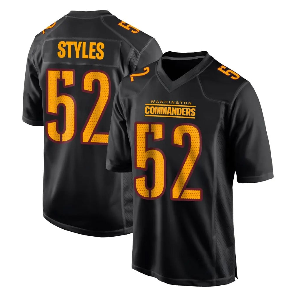 My Store W.Commanders #52 Sonny Styles Player Black Carbon Fashion Home Game Stitched Jerseys