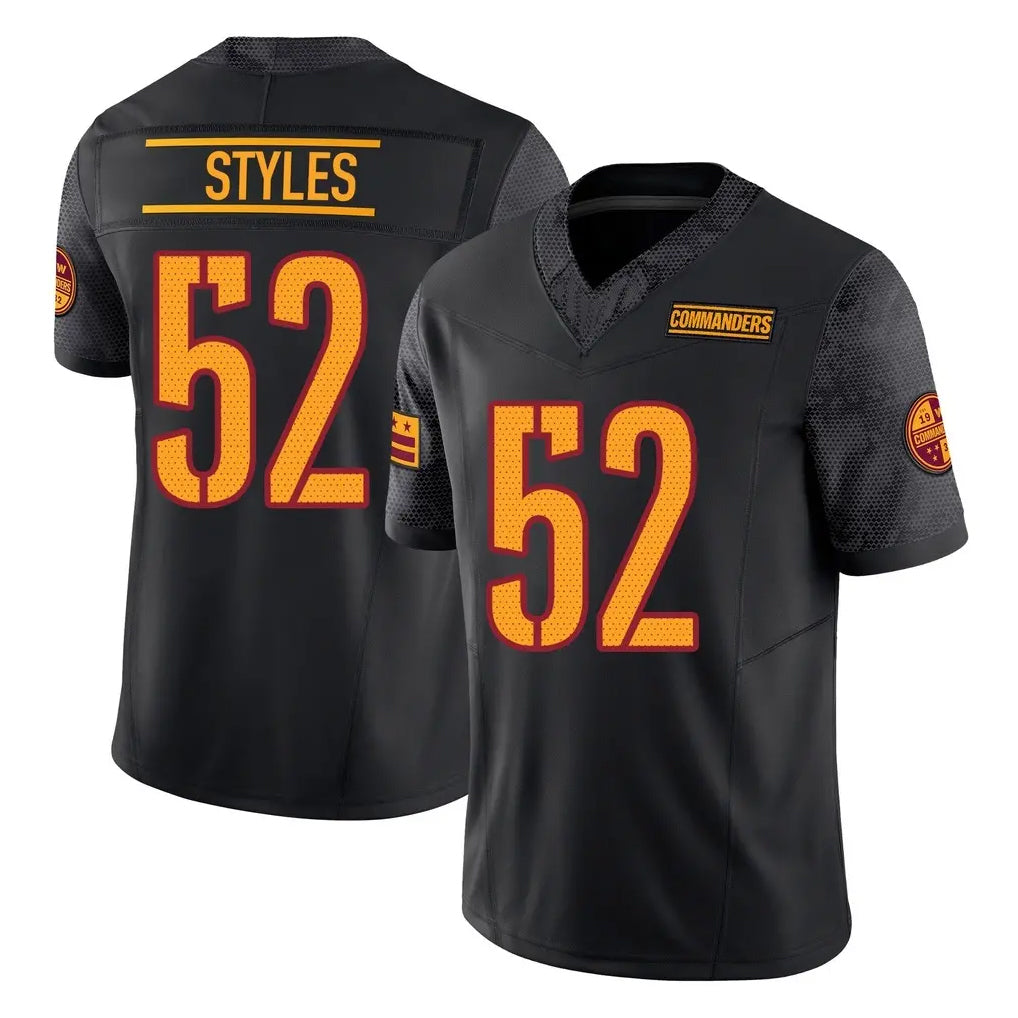 My Store W.Commanders #52 Sonny Styles Player Black Limited Vapor F.U.S.E. Home Game Stitched Jerseys