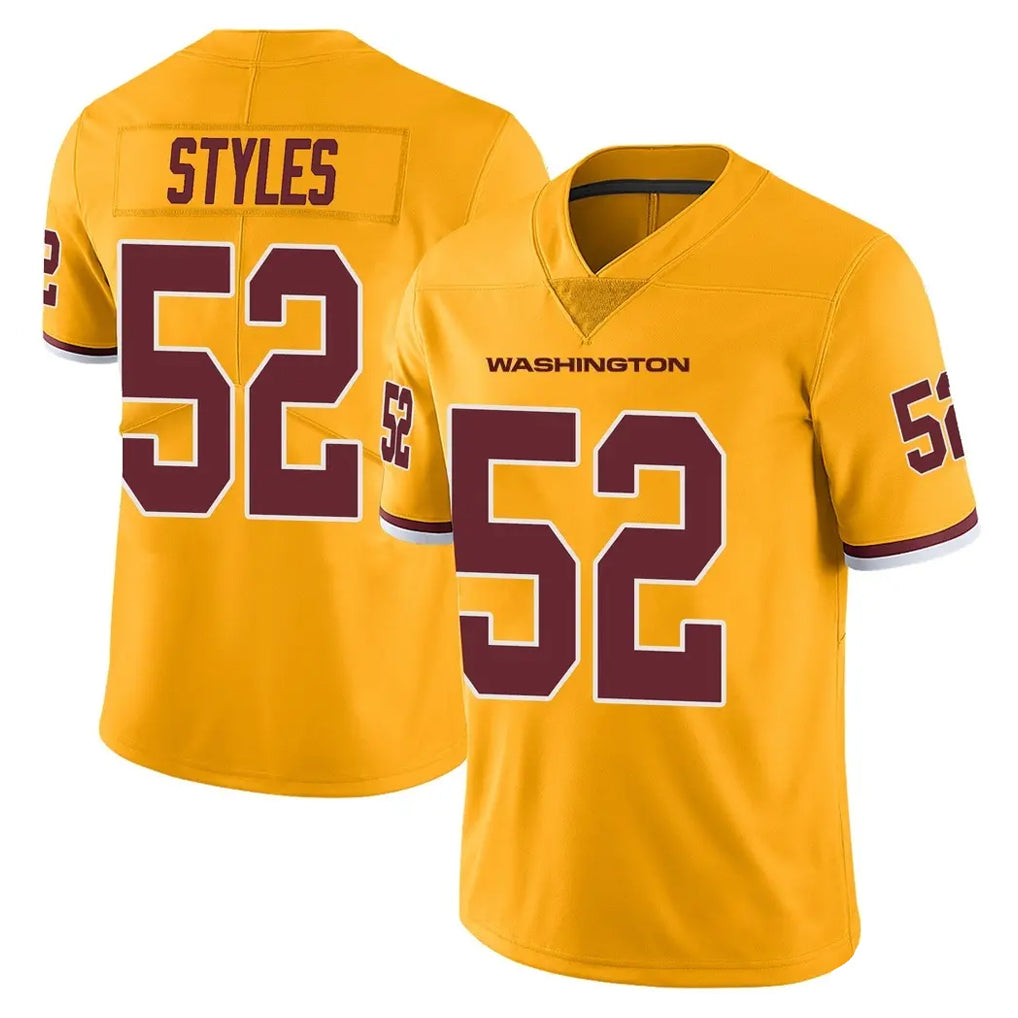 My Store W.Commanders #52 Sonny Styles Player Gold Limited Color Rush Home Game Stitched Jerseys