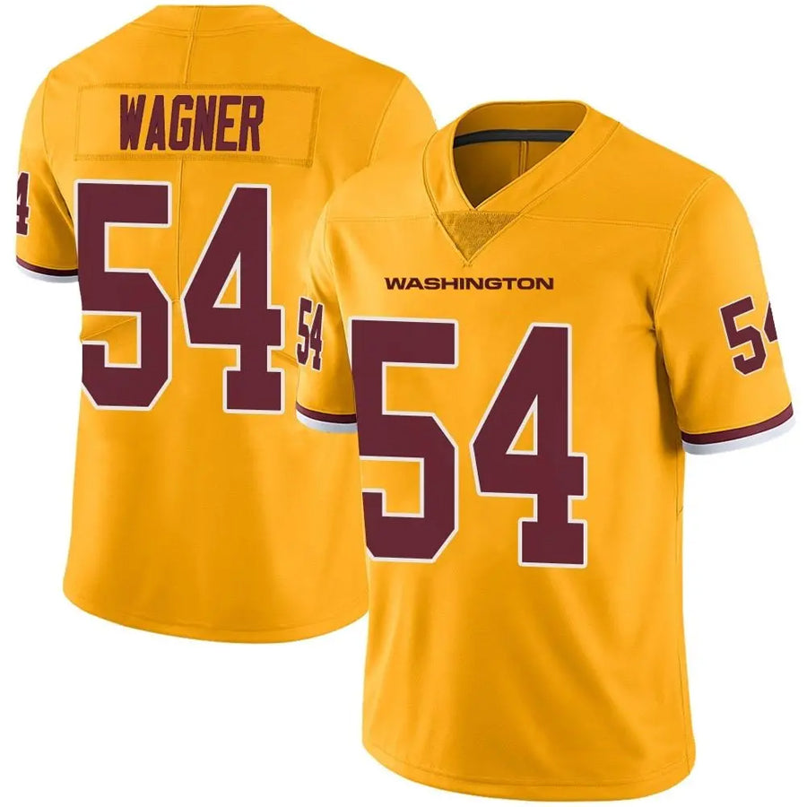 My Store W.Commanders #54 Bobby Wagner Player Limited Gold Color Rush Stitched Jerseys