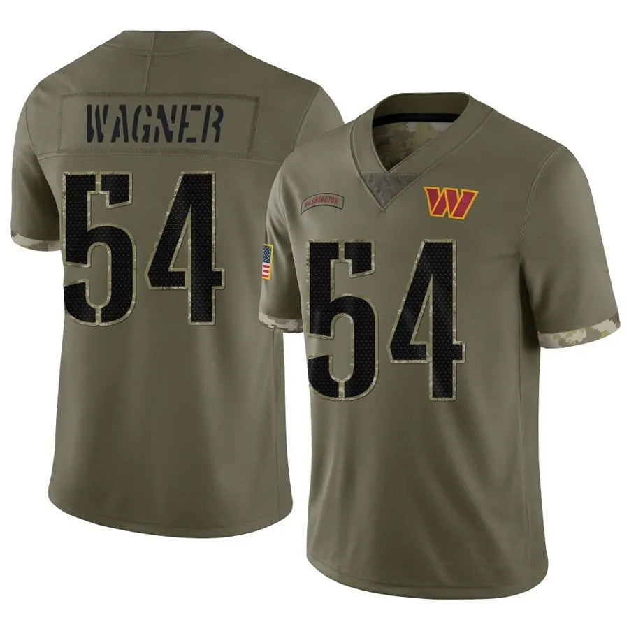 My Store W.Commanders #54 Bobby Wagner Player Olive Salute To Service Limited Stitched Jerseys