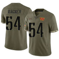 My Store W.Commanders #54 Bobby Wagner Player Olive Salute To Service Limited Stitched Jerseys