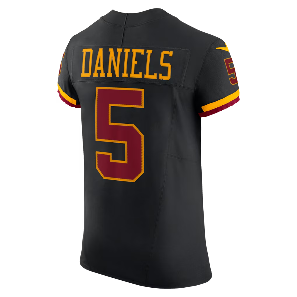 My Store W.Commanders #5 Jayden Daniels Black Alternate Vapor F.U.S.E. Elite Stitched Jerseys