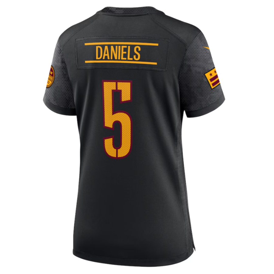My Store W.Commanders #5 Jayden Daniels Black Game Player Jersey -American Stitched Jerseys